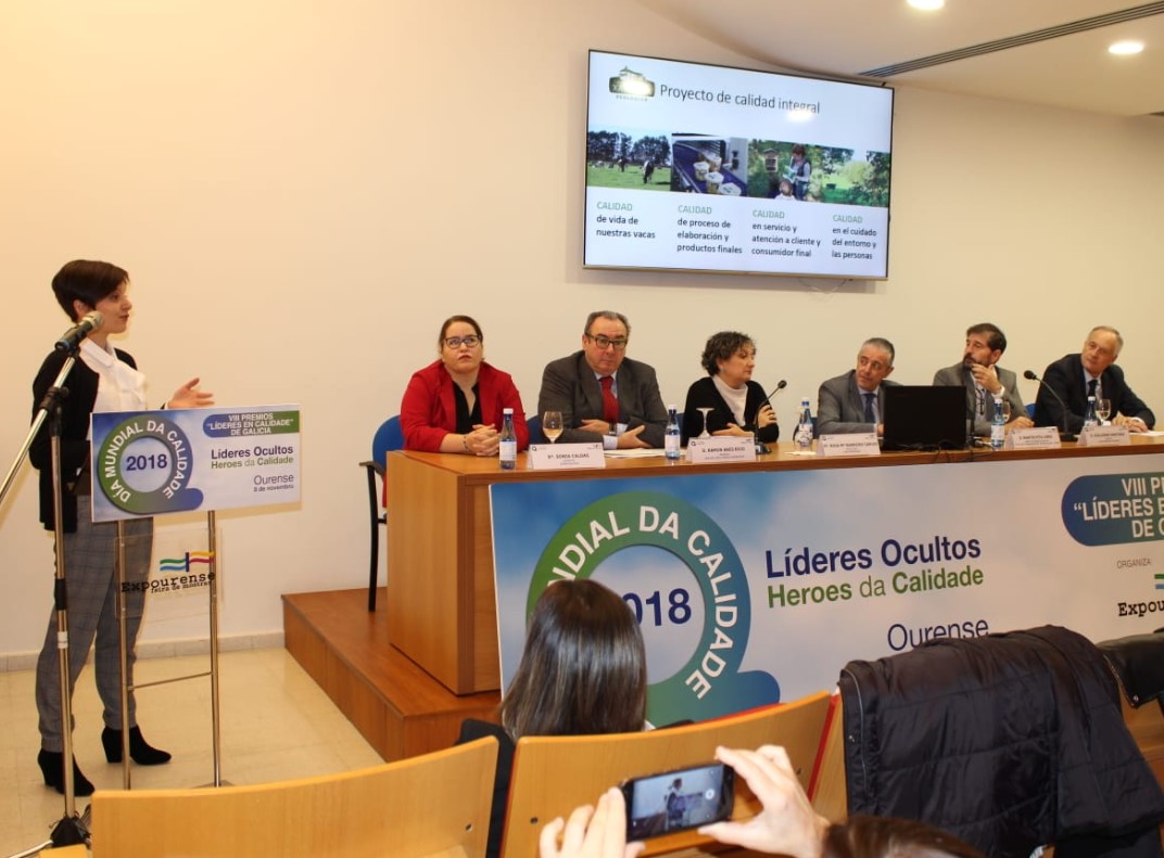 Nuria Garaboa recibe premio Líderes de Calidad en Expourense